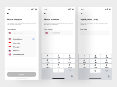 汇款 - 应用 UI 套件（电话号码）(Remittance - App UI Kit (Phone Number))