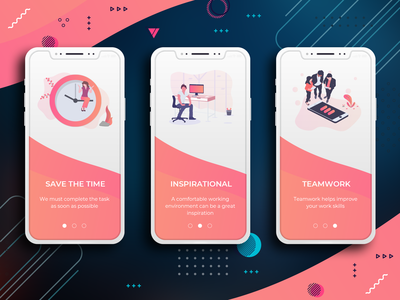 欢迎介绍屏幕移动应用程序设计(Welcome Intro Screen Mobile App Design)