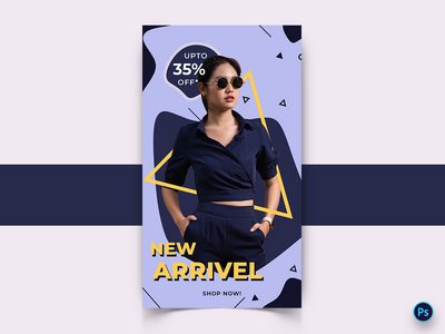 时尚销售社交媒体帖子模板(Fashion Sale Social Media Post Template)