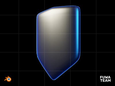 黑暗插图包中的 3D 游戏属性发光 - Defend(3D Game attribute glow in the dark illustration pack - Defend)