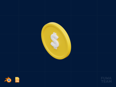 硬币 - 3D 商业插图包(Coin - 3D Business illustration pack)