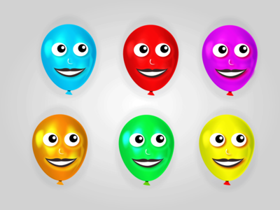 3D 有趣的气球矢量设计(3D FUNNY BALLOONS  VECTOR DESIGNS)