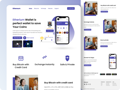 加密货币钱包登陆页面(Cryptocurrency wallet landing page)