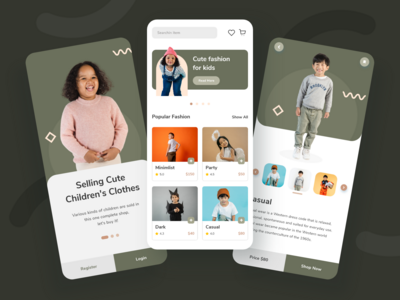 儿童服装商店应用程序(Children Clothing Store App)