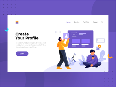 创建您的个人资料插图(Create Your Profile Illustration)