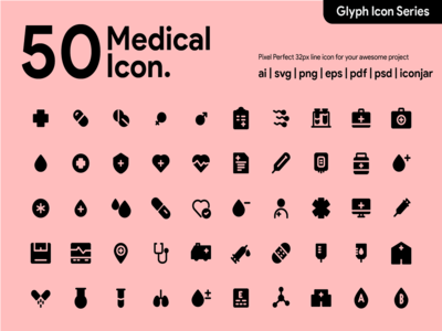50 医疗图标(50 Medical Icon)