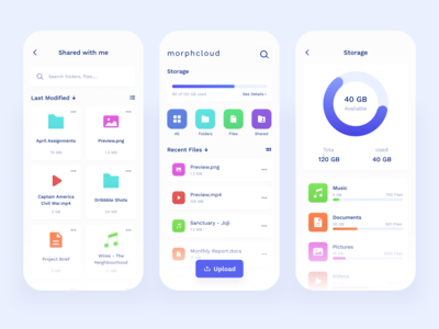 云存储应用程序 UI 套件(Cloud Storage App UI Kit)
