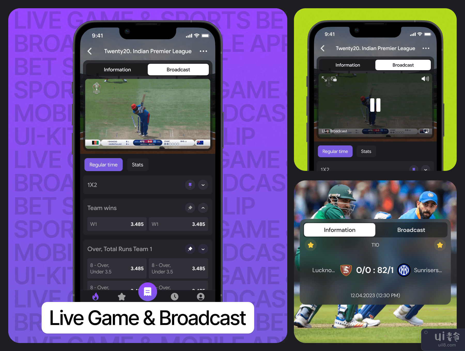 体育投注移动应用程序 UI 工具包 (Sports bet mobile app UI Kit)插图6