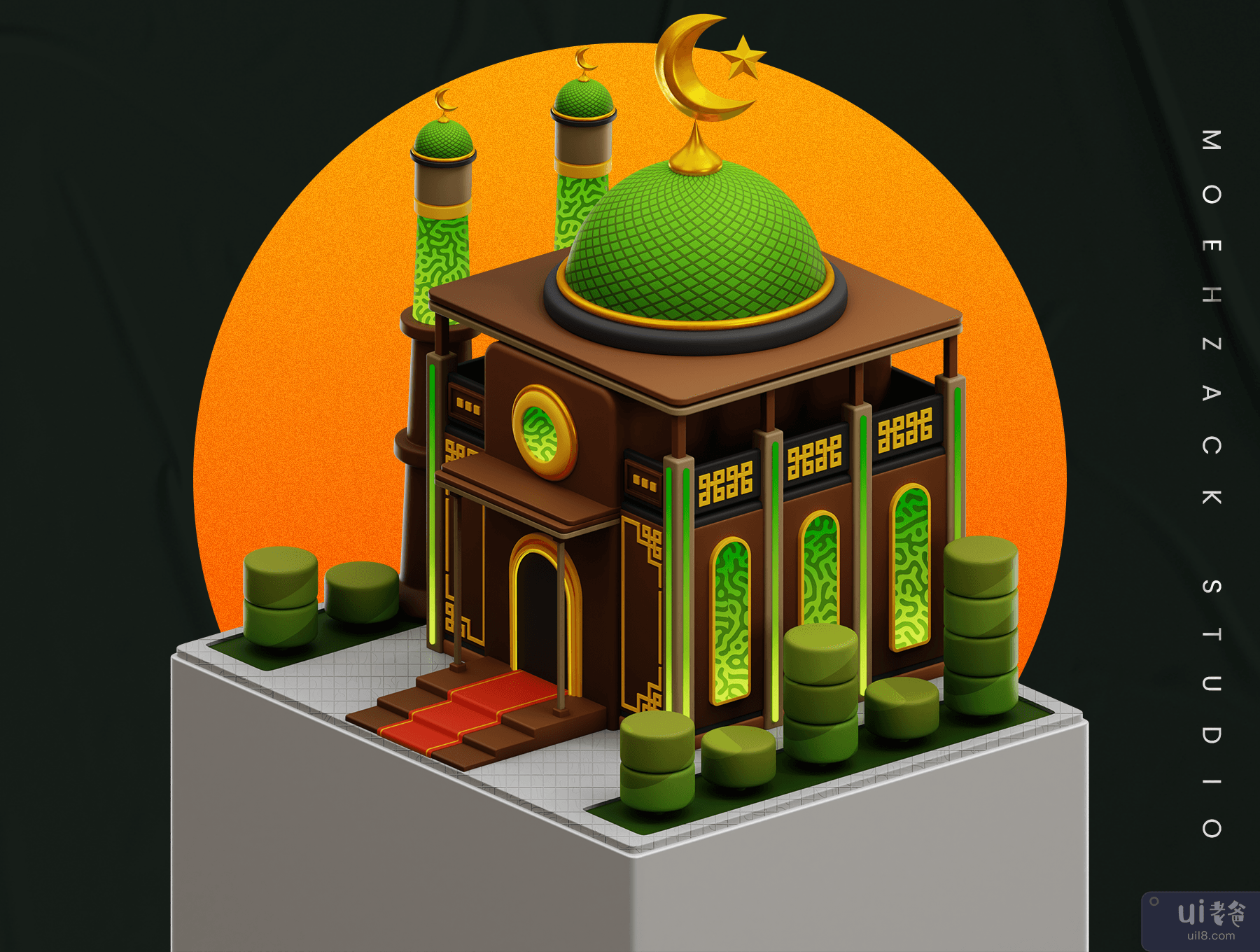 斋月卡里姆 3D 图标集 (Ramadan Kareem 3D Iconset)插图6