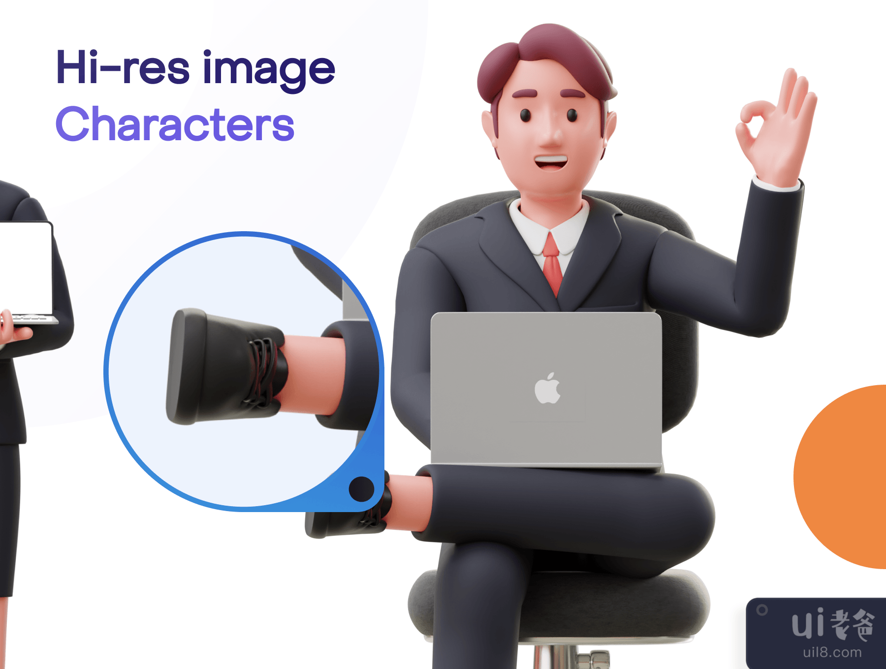 工作服--商人3D人物 (Jobly - Businessman 3D Characters)插图3