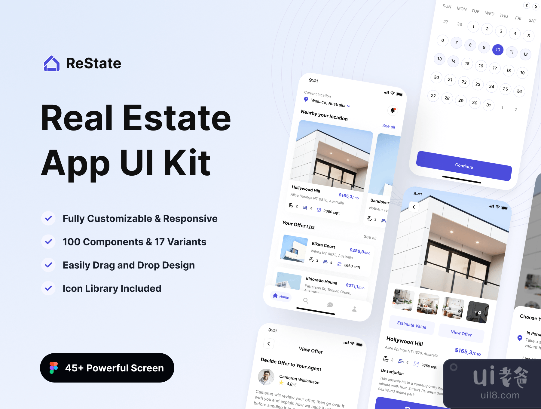 Restate - 房地产移动应用 (Restate - Real Estate Mobile App)插图5