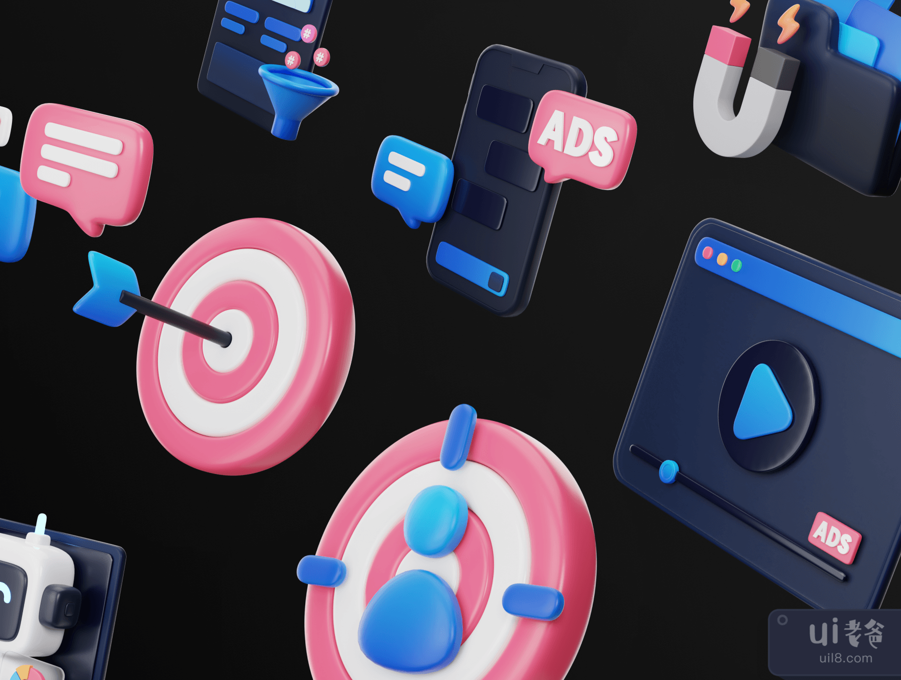 Icon Sets,3d,blend,市场,png,Figma