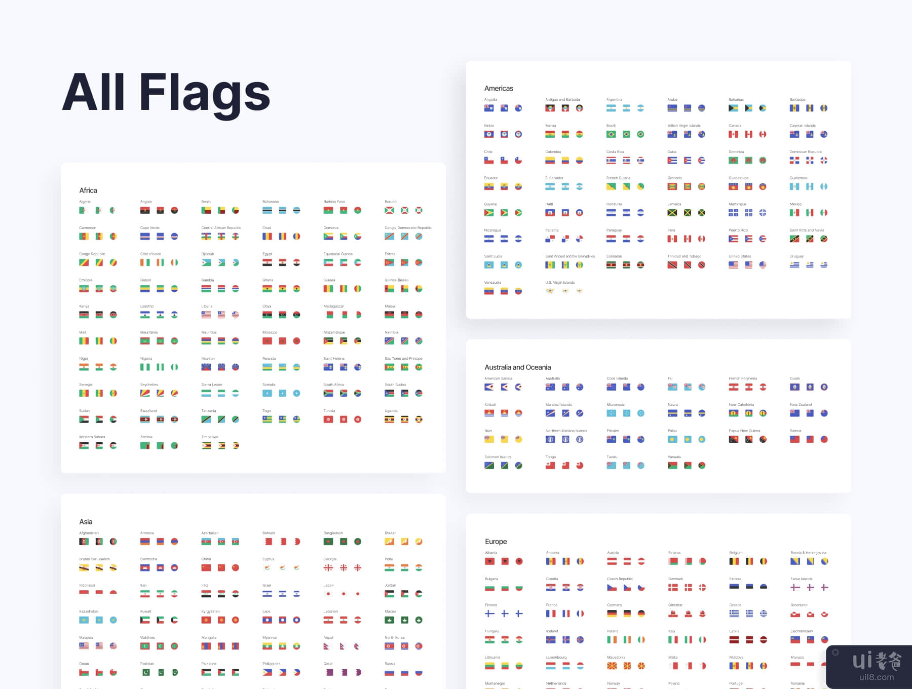 Mundo - 高级旗帜图标集 (Mundo — Premium Flags Icon Set)插图
