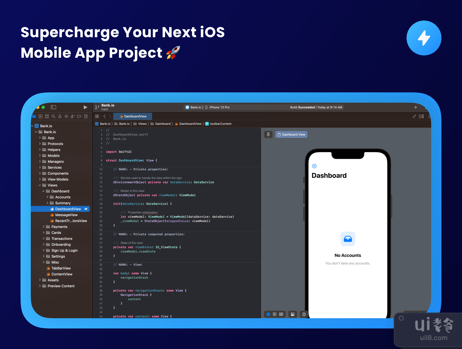 Bank.io- 适用于iOS 16的金融科技UI工具包 (Bank.io - Fintech UI Kit for iOS 16)插图7