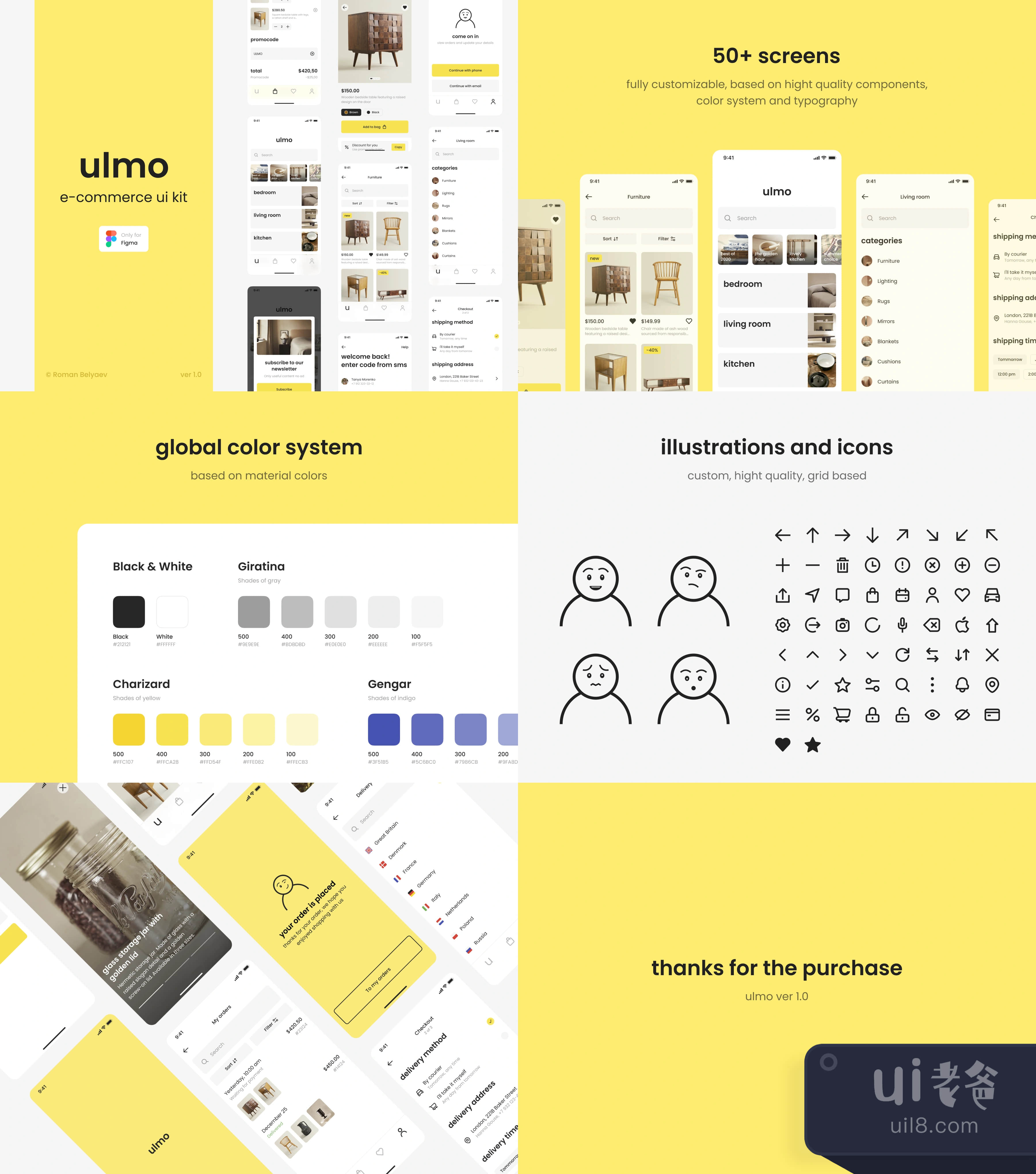 Ulmo电子商务UI套件 (Ulmo E-Commerce UI Kit)插图