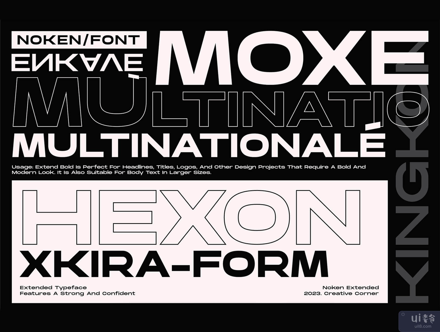 Noken Extended - 多功能字体 (Noken Extended - Versatile Typeface)插图8