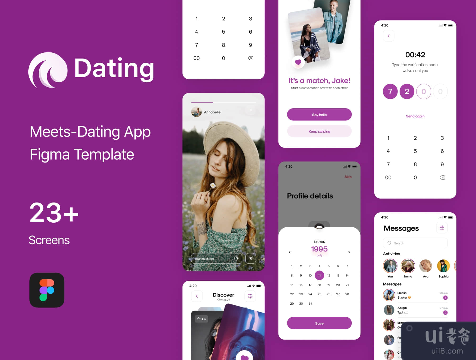 Meets约会应用程序模板 (Meets Dating App Template)插图
