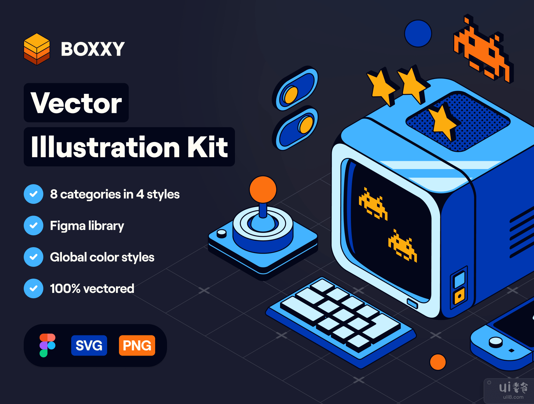 BOXXY - 矢量插图套件 (BOXXY - Vector Illustration Kit)插图7