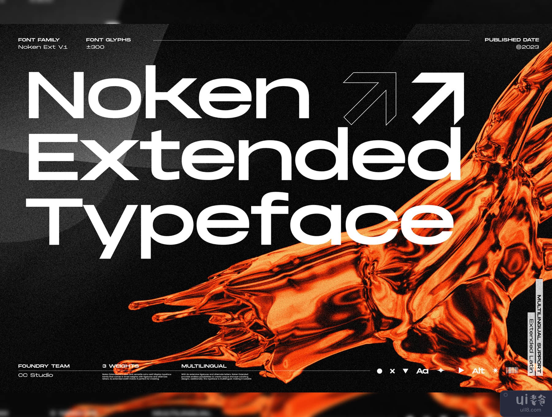 Noken Extended - 多功能字体 (Noken Extended - Versatile Typeface)插图19