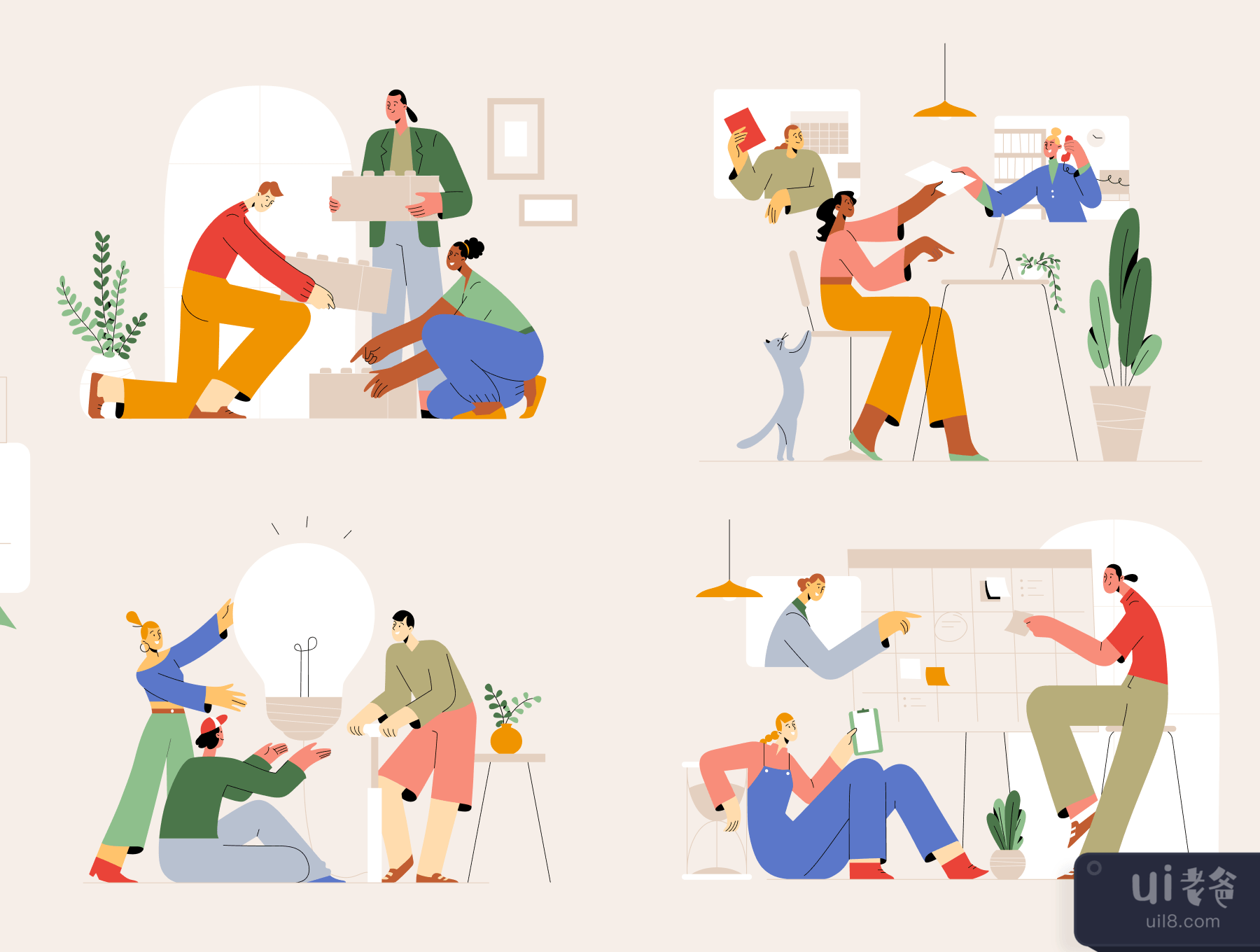 Mately - 团队合作插图 (Mately - Teamwork Illustrations)插图1