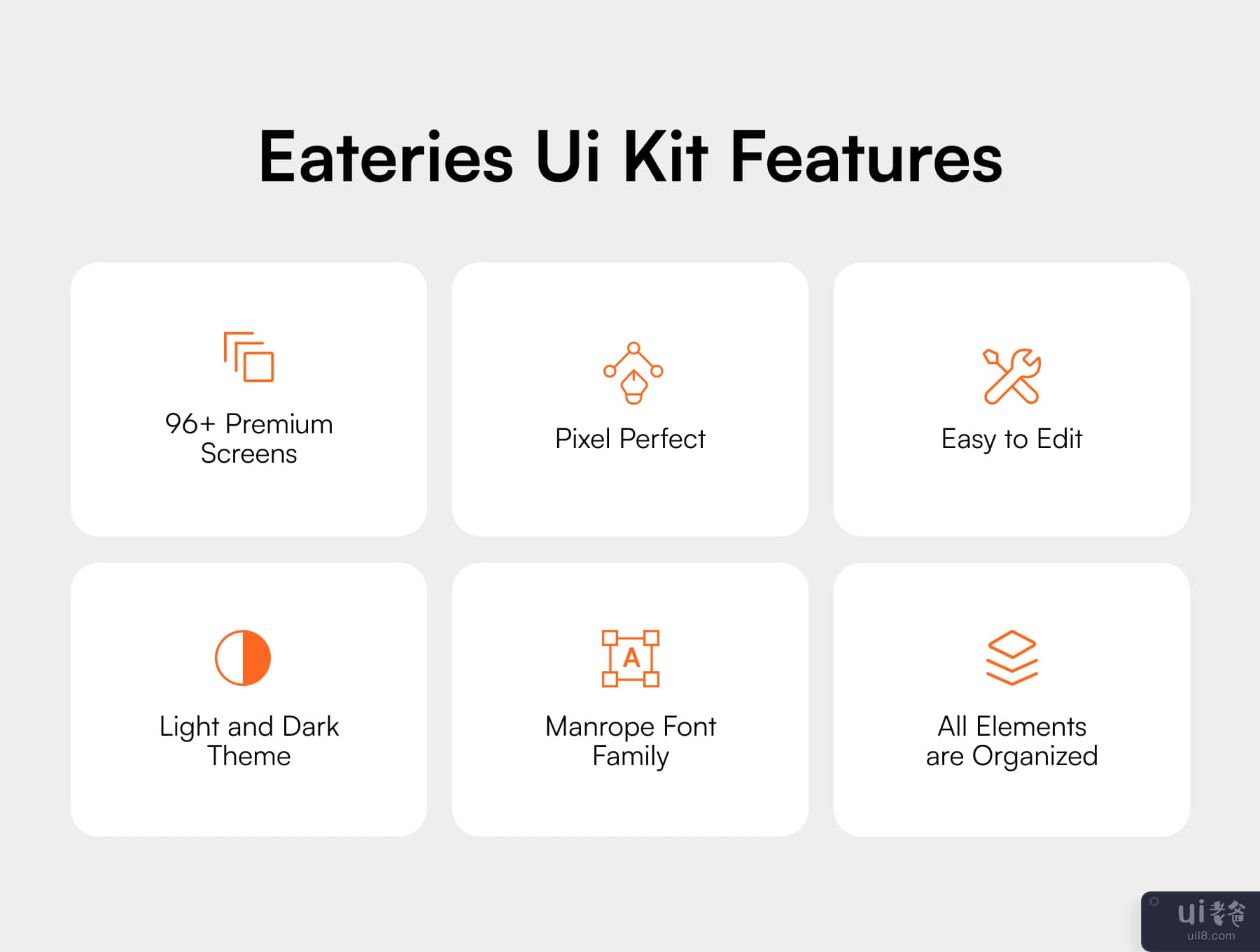 Eatries 食品配送应用程序 UI 工具包 (Eatries Food Delivery app UI kit)插图4