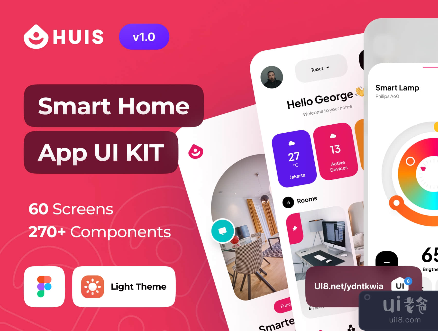 Huis - 智能家居应用UI套件(Huis - Smart Home App UI Kit)插图