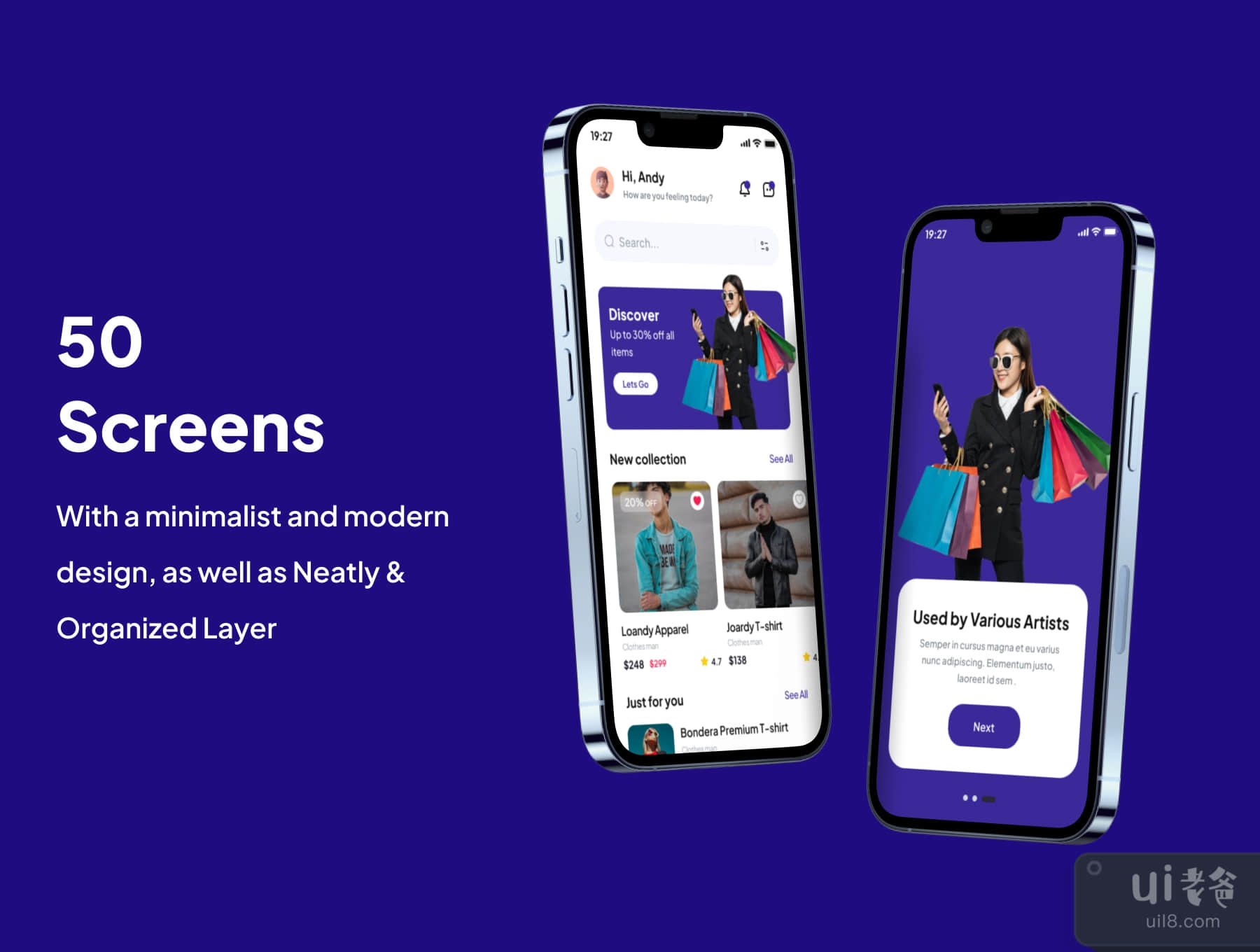 Ananta - 电子商务应用程序UI套件 (Ananta - E Commerce App UI Kits)插图1
