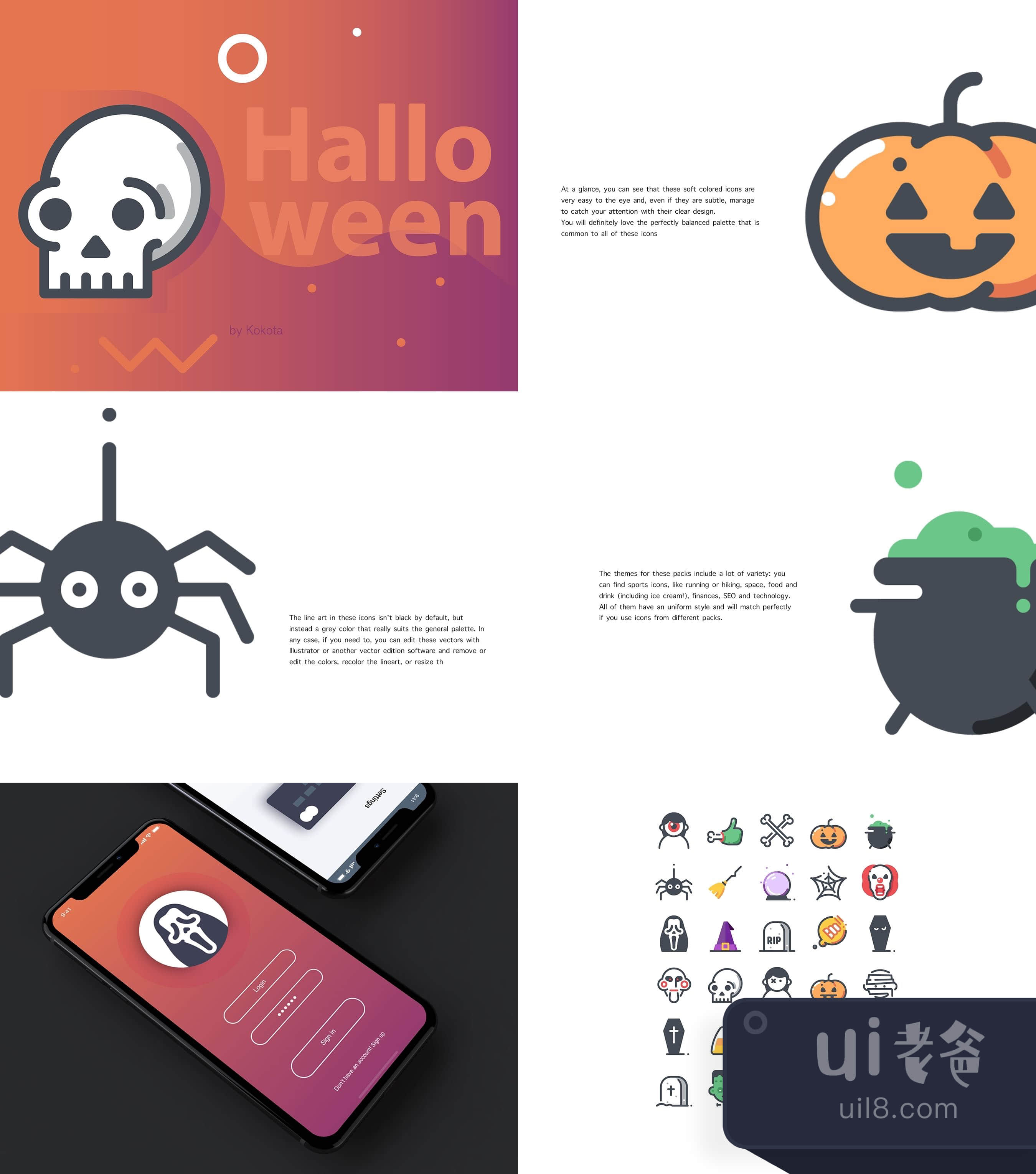 31个万圣节图标 (31 Halloween Icons)插图1