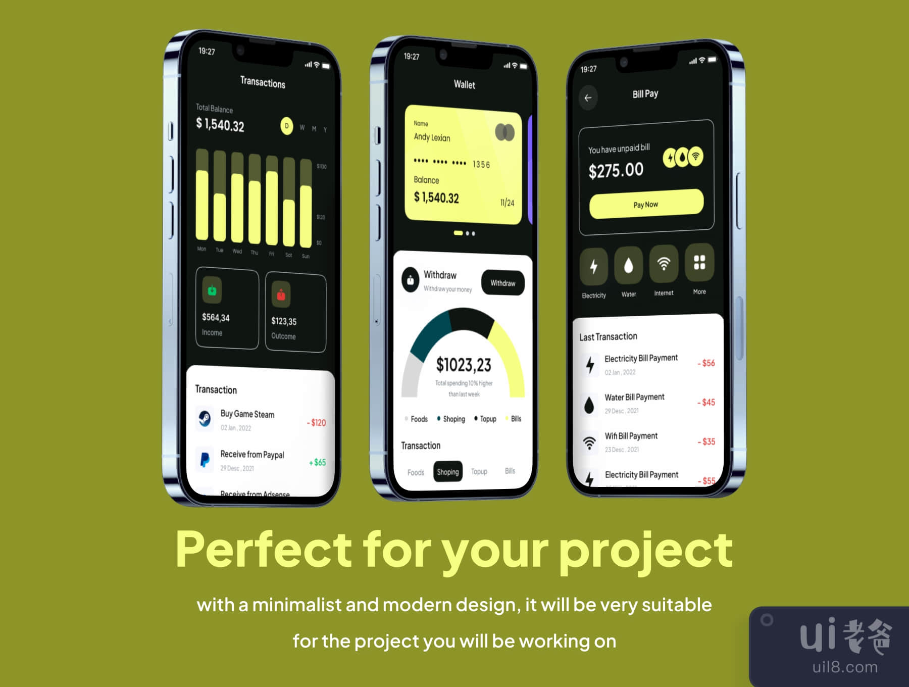 Ngopay - 钱包应用UI套件 (Ngopay - Wallet Apps UI Kits)插图3