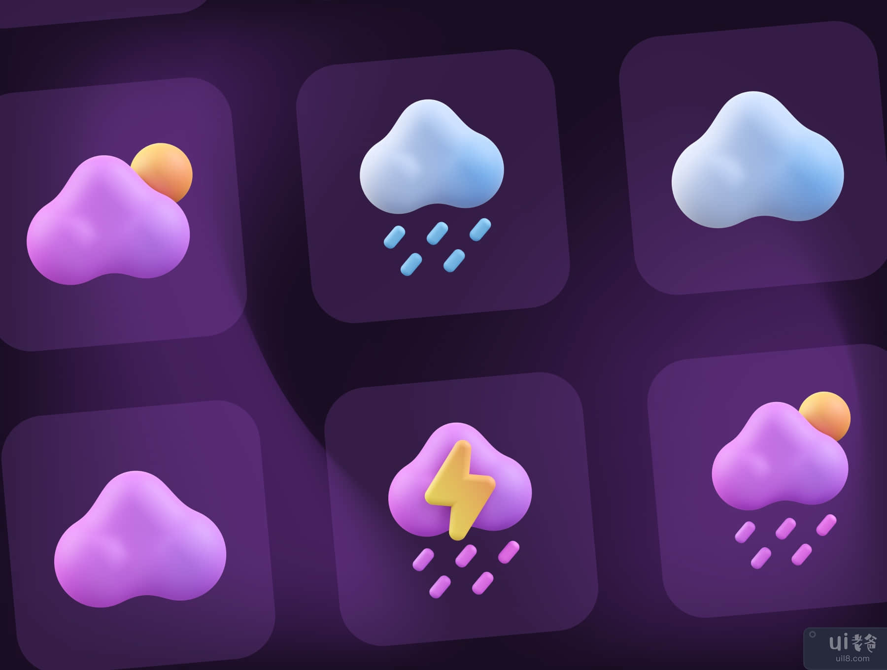 天气 3D 图标 (Weather 3D Icon)插图2