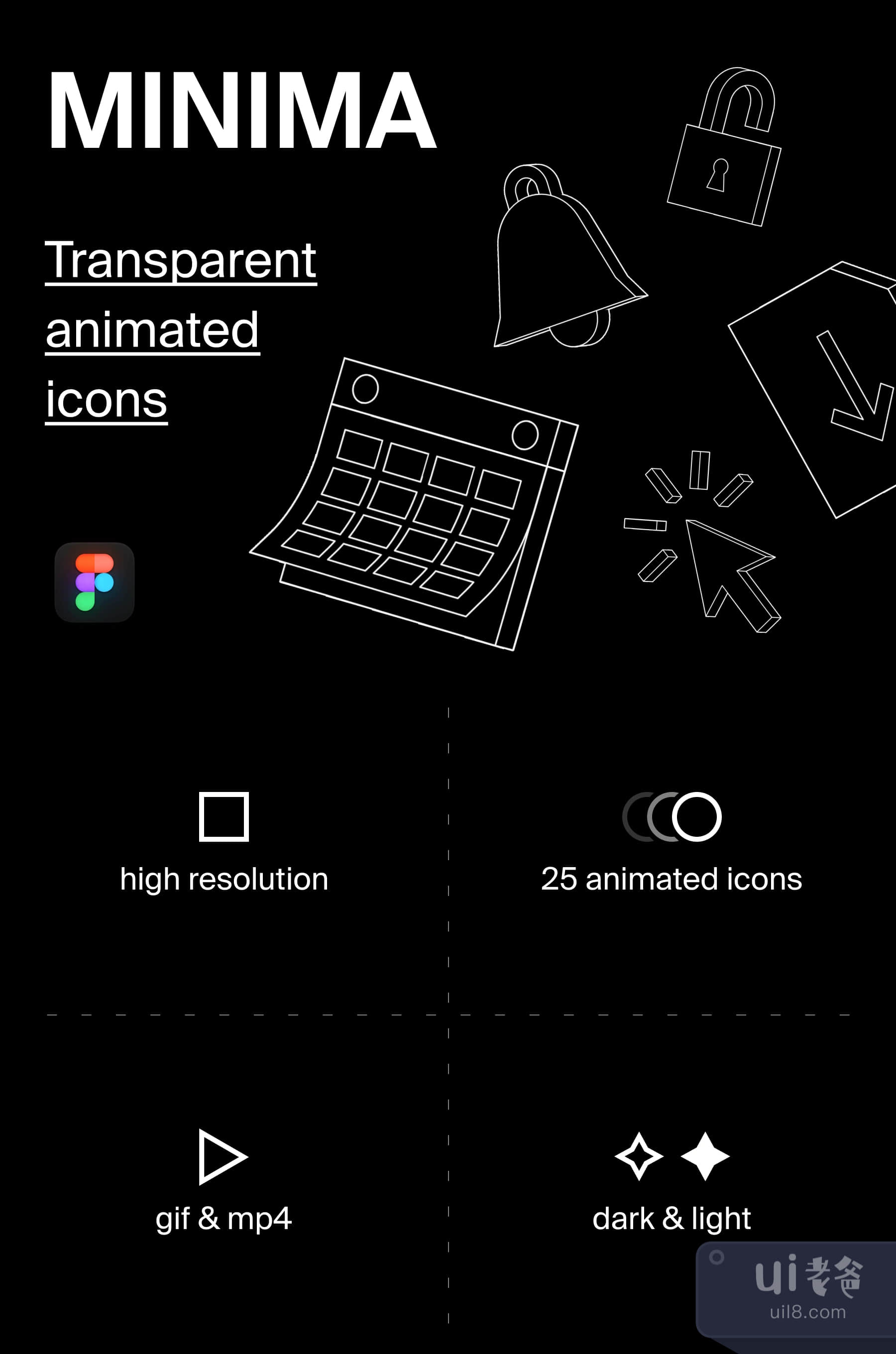 Minima - 透明的动画图标 (Minima – Transparent Animated Ic插图4