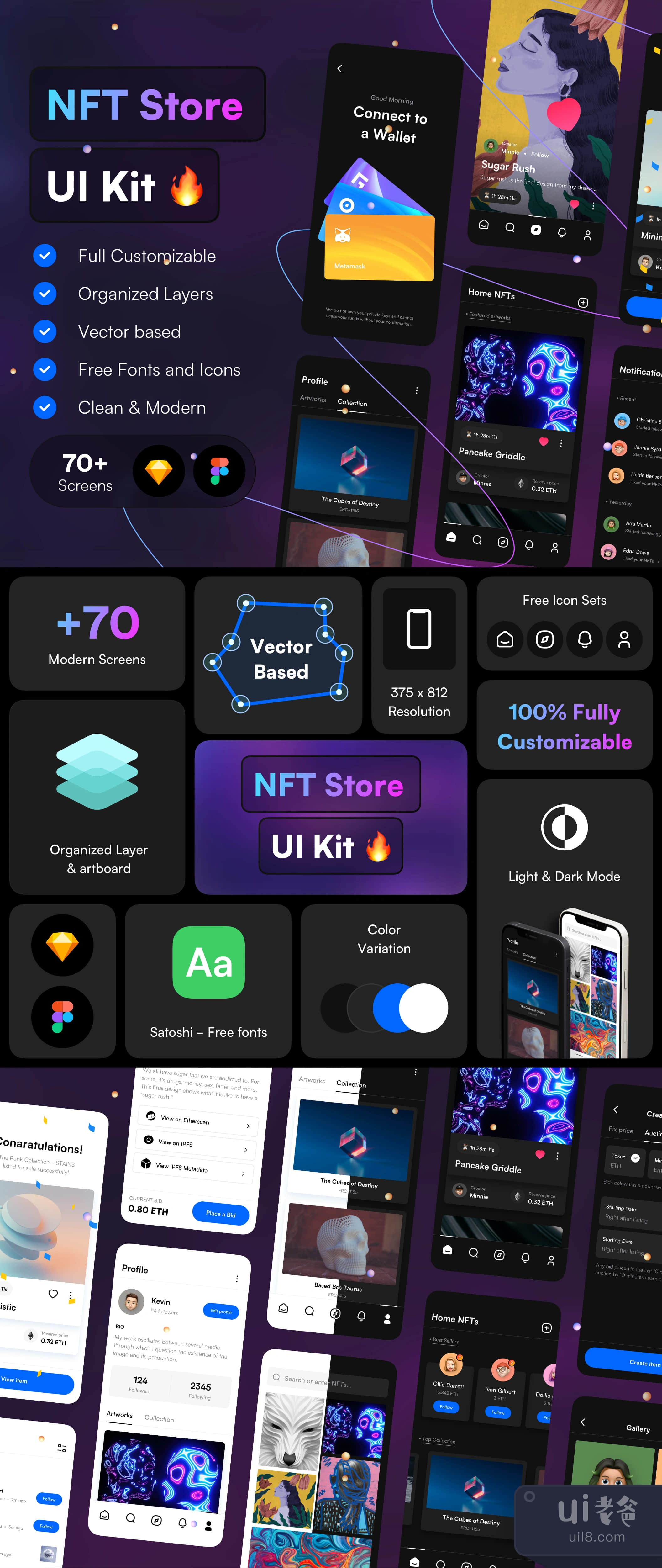 NFT商店用户界面套件 (NFT Store UI Kit)插图