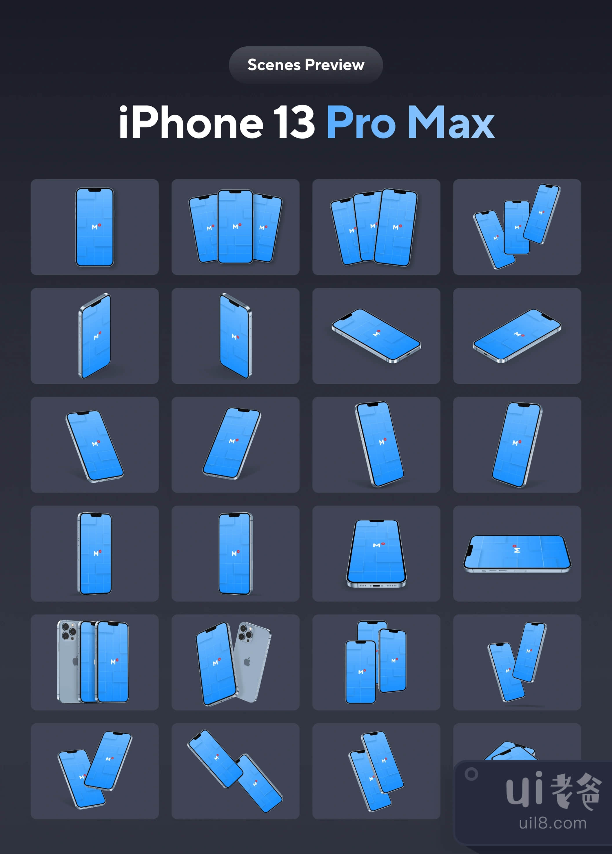 24个最受欢迎的iPhone 13 Pro Max模拟图 (24 Most Popular iPho插图