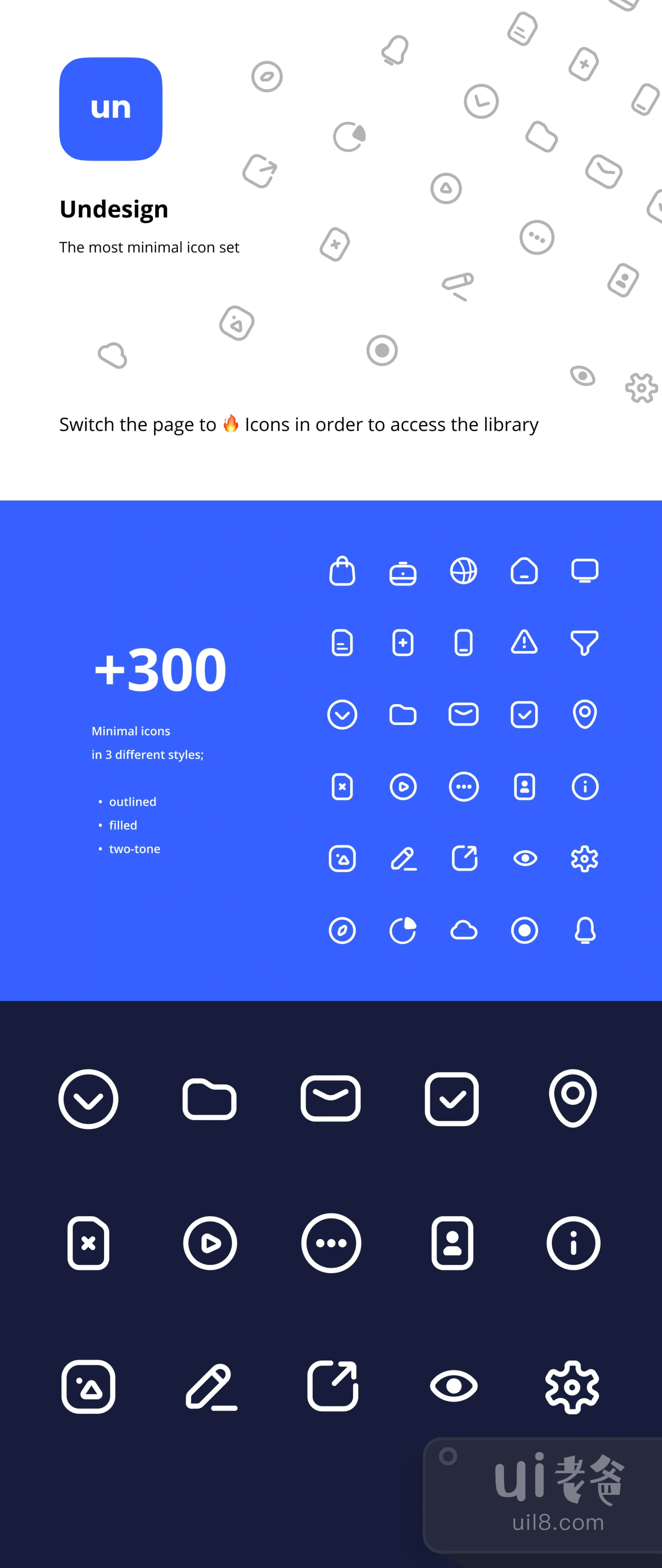 Figma的Undesign图标集 (Undesign Icon Set for Figma)插图1