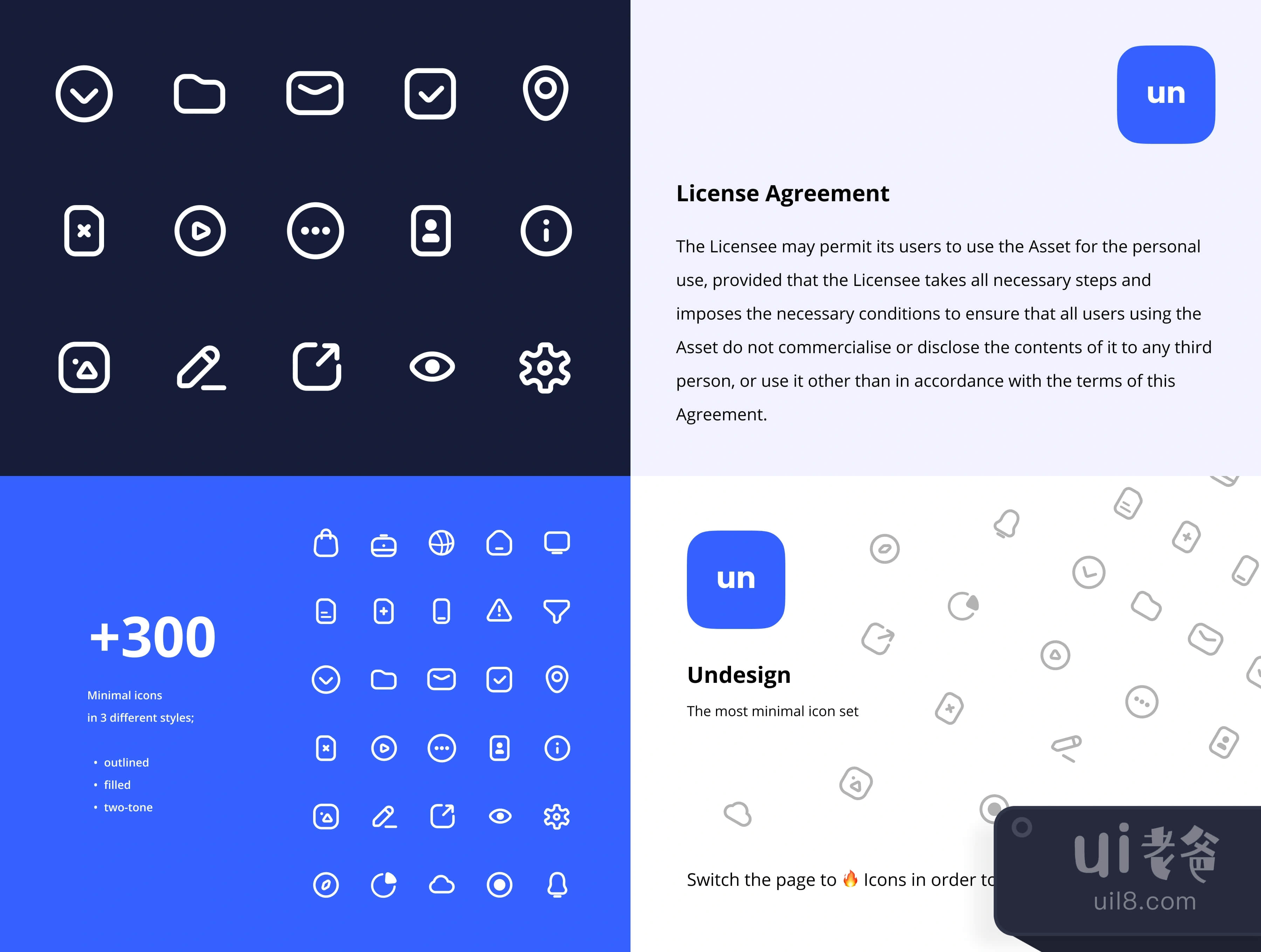Figma的Undesign图标集 (Undesign Icon Set for Figma)插图