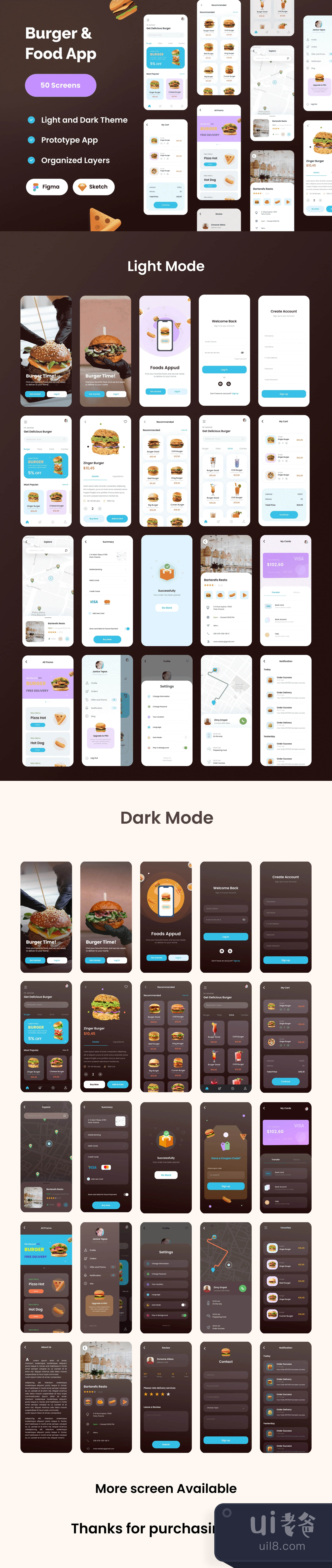 食品汉堡应用 (Food Burger App)插图