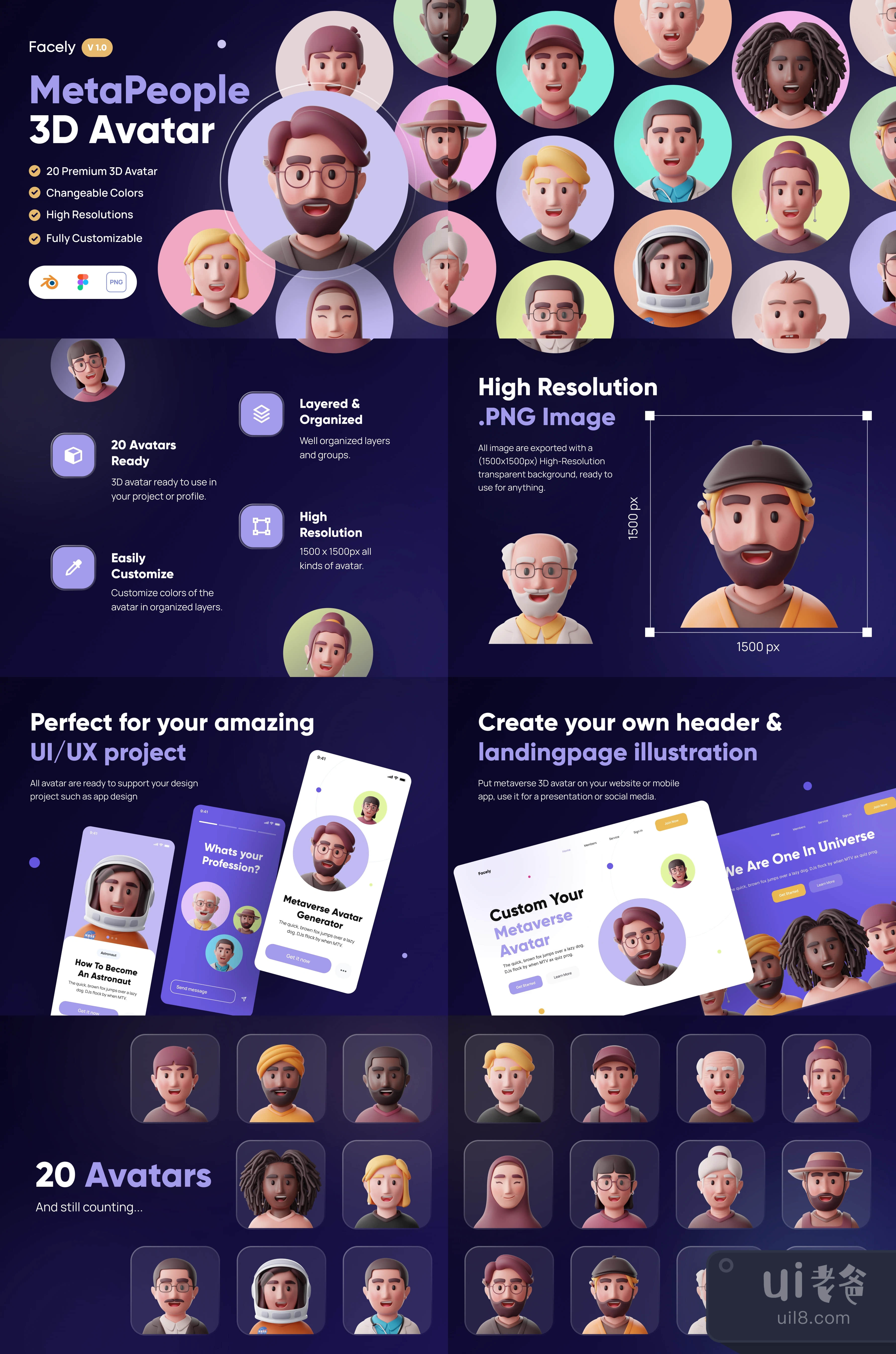 Facely – MetaPeople 3D头像 (Facely – MetaPeople 3D Avatar)插图1