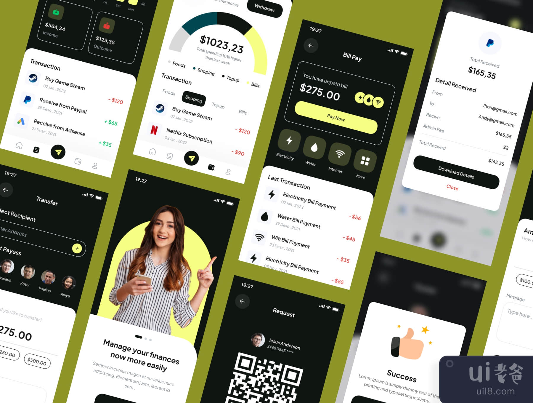 Ngopay - 钱包应用UI套件 (Ngopay - Wallet Apps UI Kits)插图4