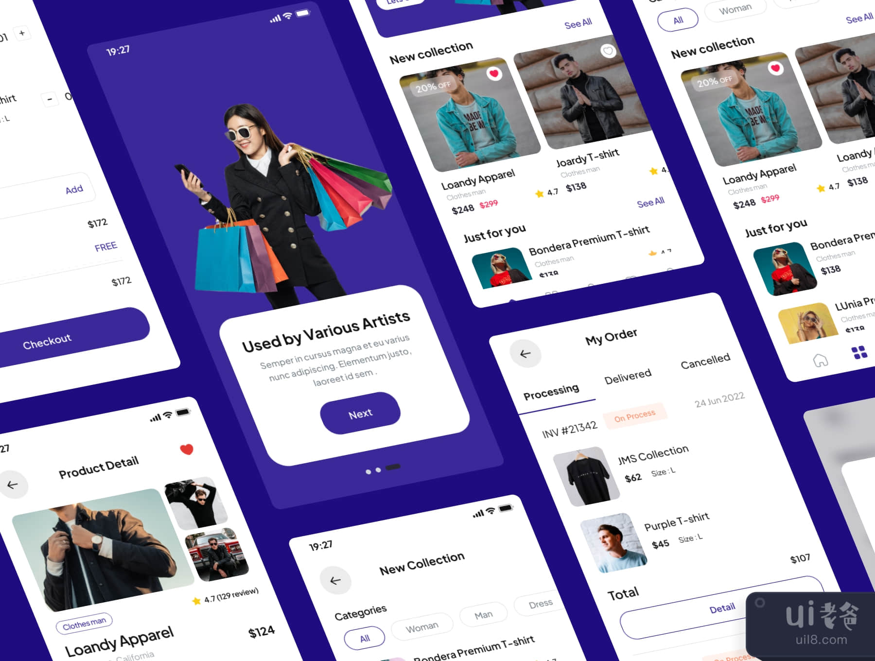 Ananta - 电子商务应用程序UI套件 (Ananta - E Commerce App UI Kits)插图4