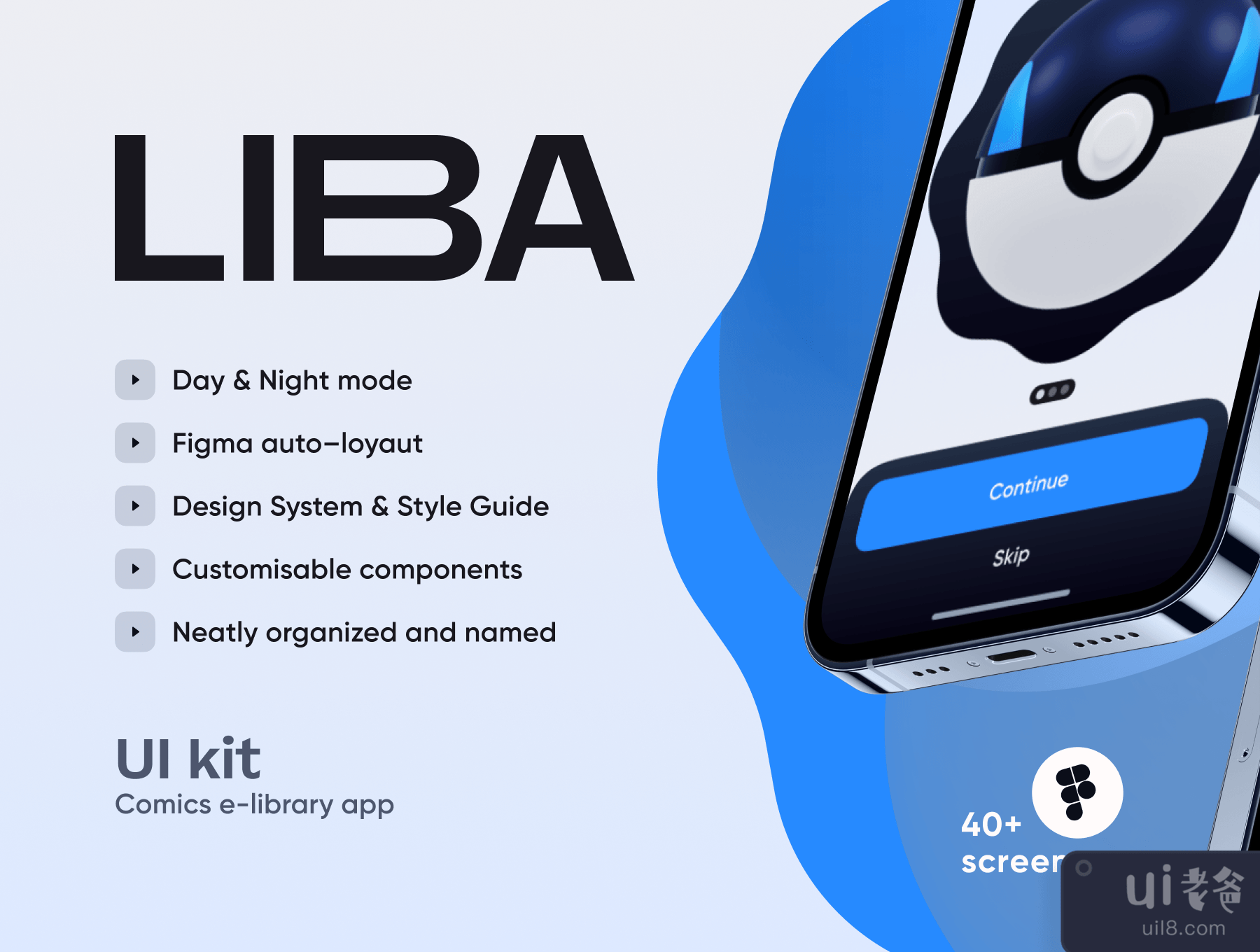 Liba - 电子图书馆 UI Kit (Liba – e-library UI Kit)插图