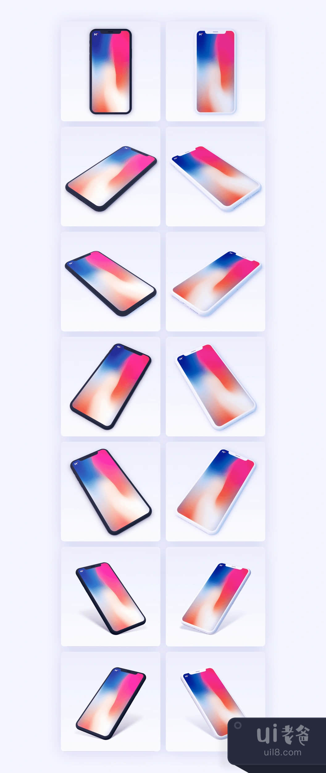 7个流行的iPhone X粘土 (7 Popular iPhone X Clay)插图