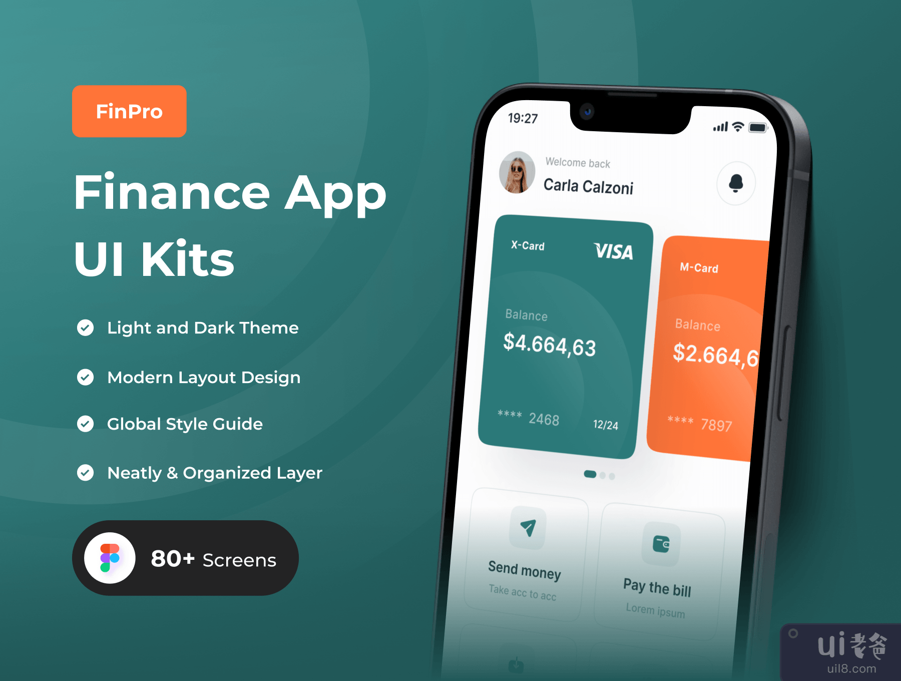 FinPro-金融应用UI工具包 (FinPro- Finance Apps UI Kit)插图
