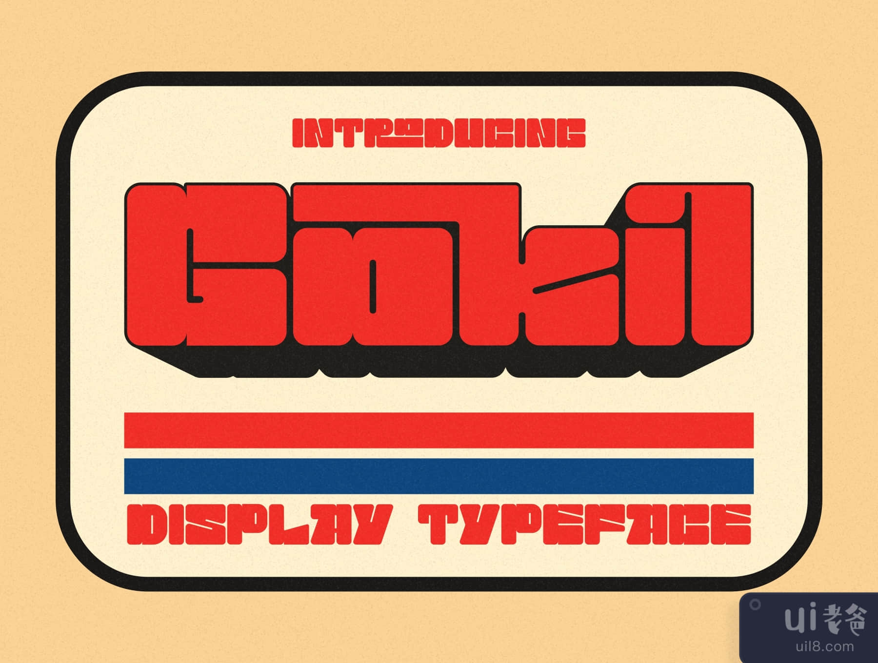 Gokil - 展示型字体 (Gokil - Display Typeface)插图