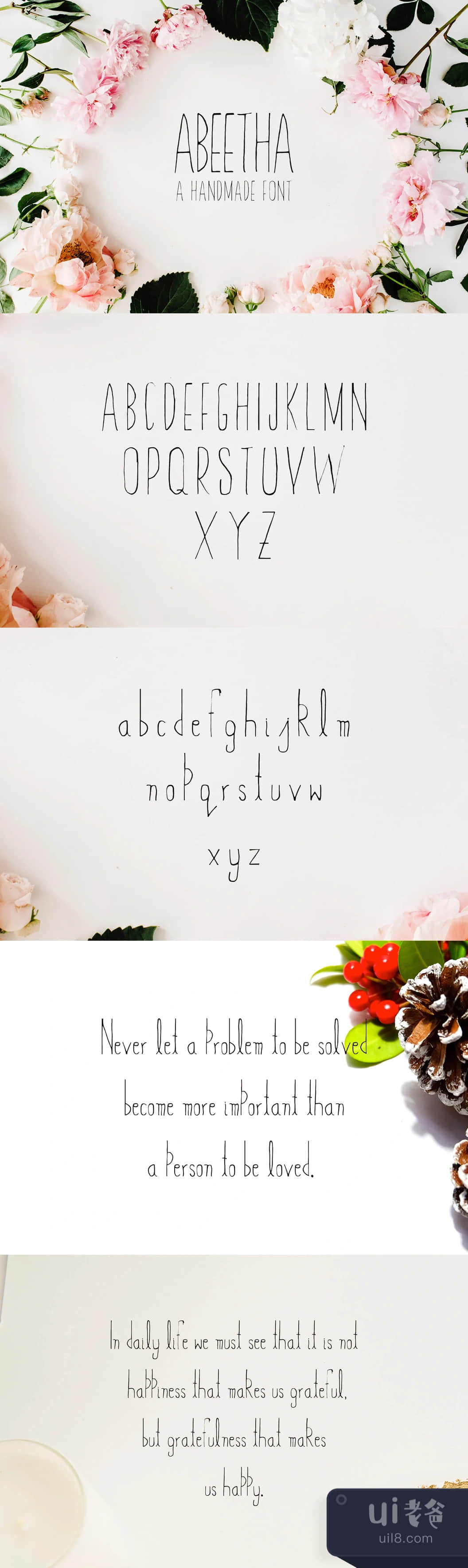 Abeetha Handmade 字体 (Abeetha Handmade Font)插图1