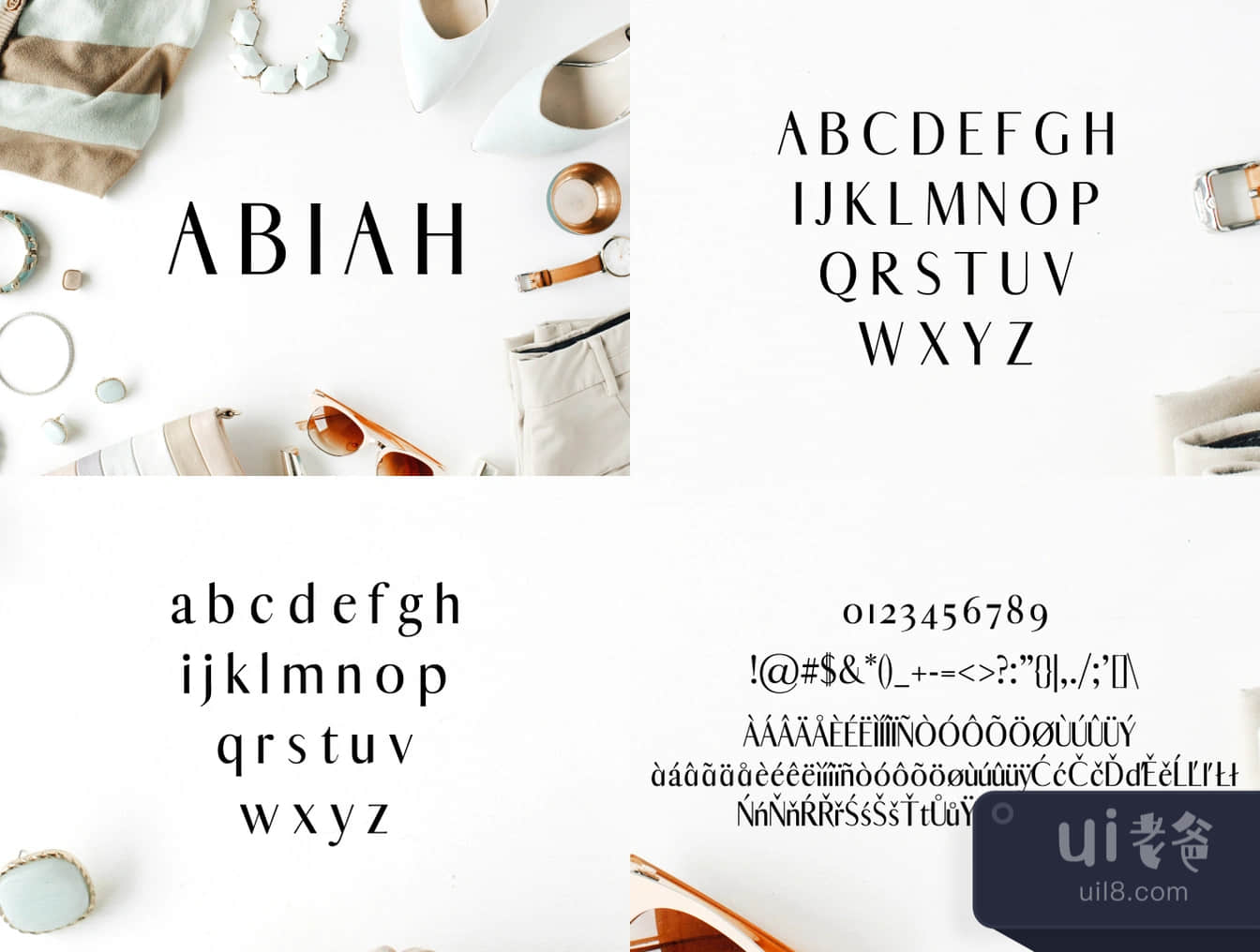 Abiah无衬线字体 (Abiah Sans Serif Typeface)插图