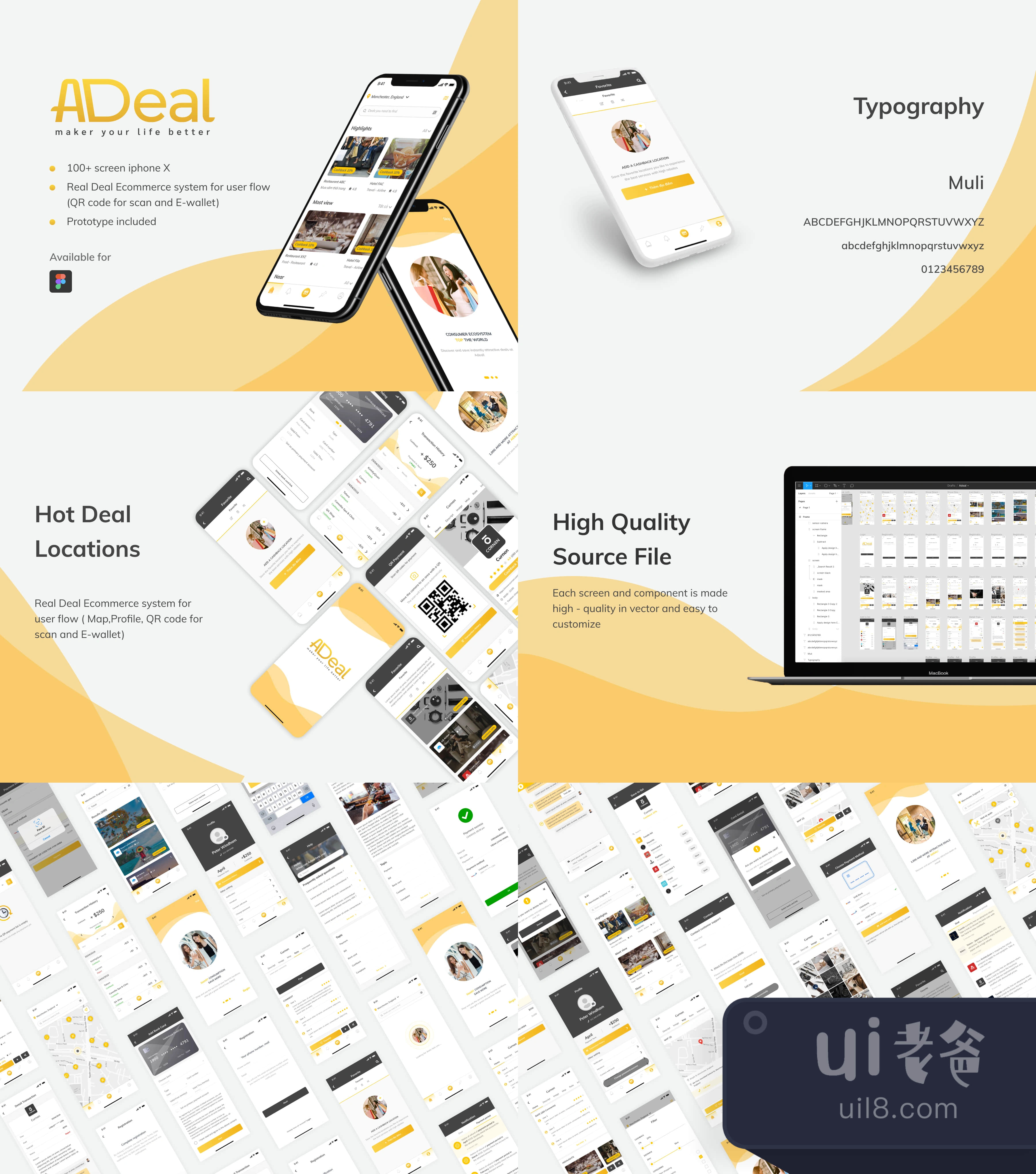 Adeal - 交易地点电子商务UI套件 (Adeal - Deal Location Ecomme插图