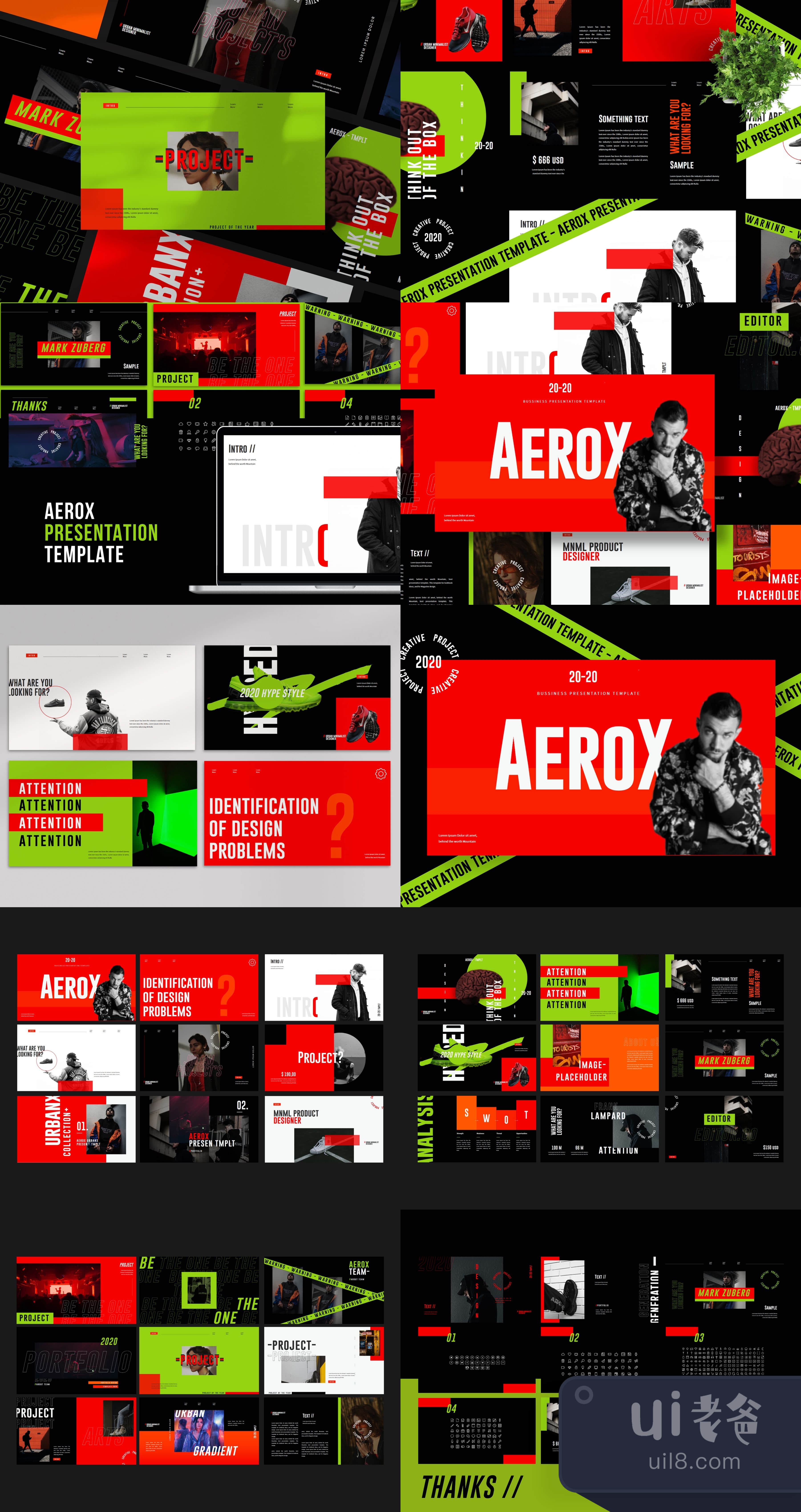 Aerox - PowerPoint模板 (Aerox - PowerPoint Template)插图