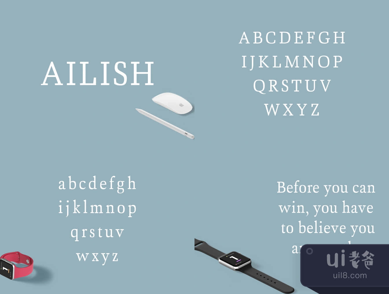 爱丽舍大板塞文 (Ailish Slab Serif)插图