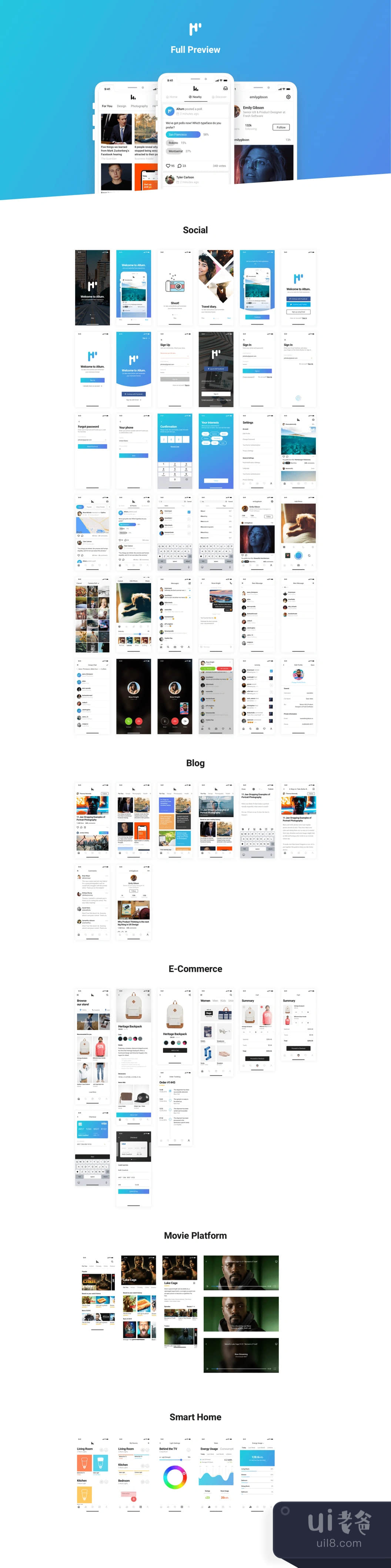 Altum iOS UI Kit (Altum iOS UI Kit)插图