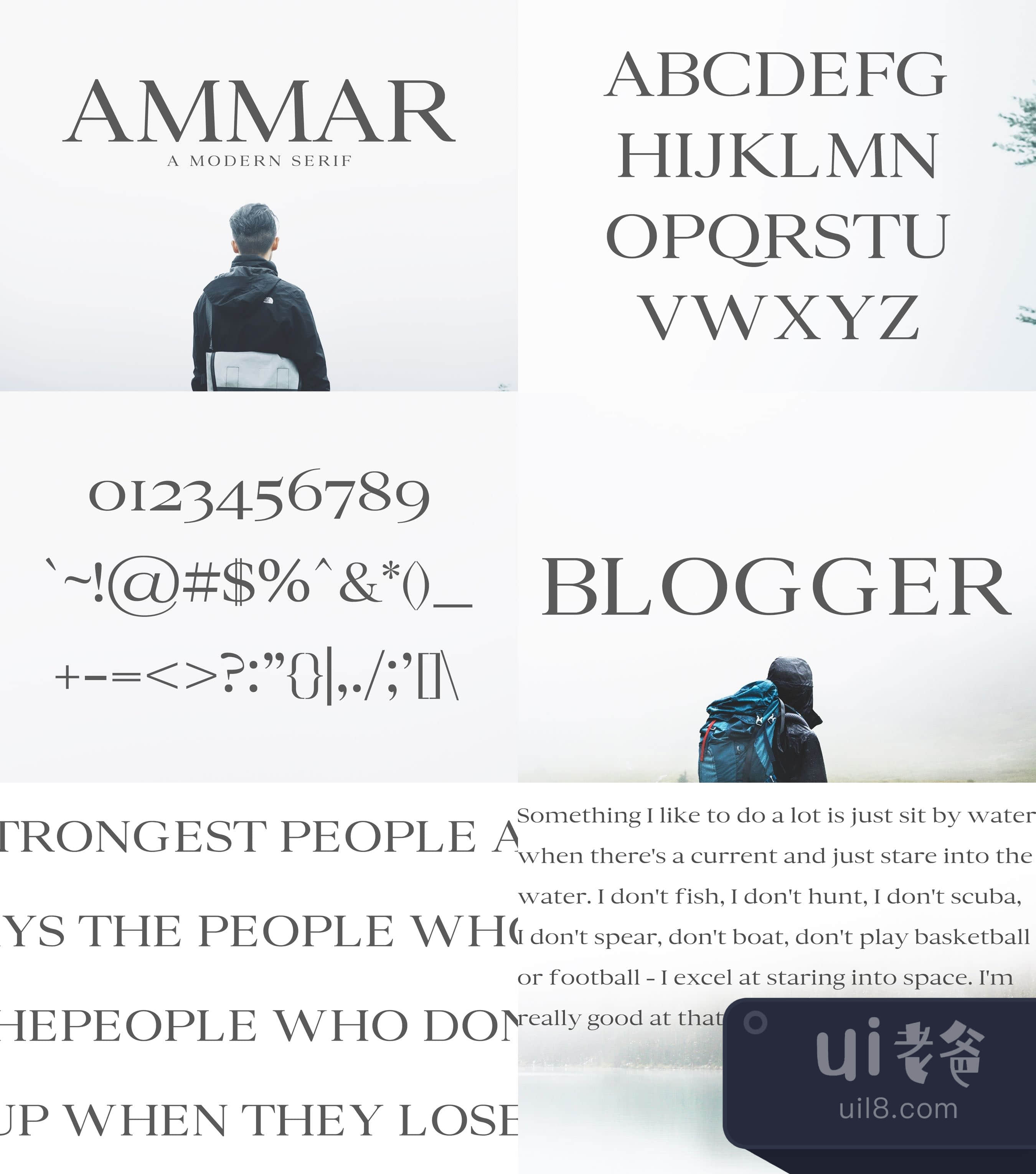 阿玛尔--一种现代的塞文字体 (Ammar A Modern Serif)插图1